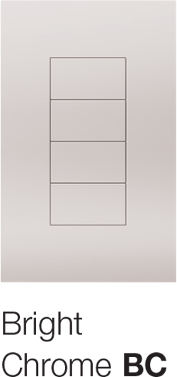 Lutron Palladiom Keypad Bright Chrome
